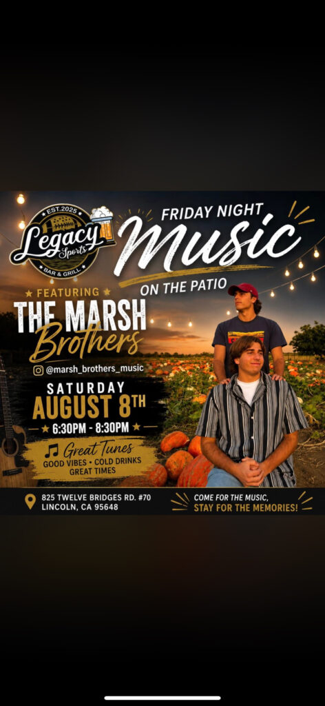 Saturday Night Music on the Patio featuring The Marsh Brothers
