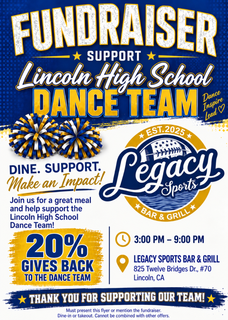 Fundraiser Support Lincoln High School Dance Team