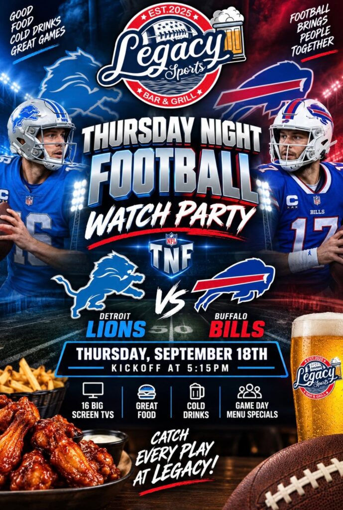 Thursday Night Football Watch Party
